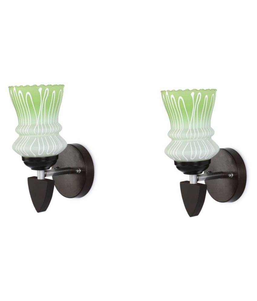 AFAST Decorative Wall Lamp Light Glass Wall Light Green - Pack of 2 AFAST Decorative Wall Lamp Light Glass Wall Light Green - Pack of 2
