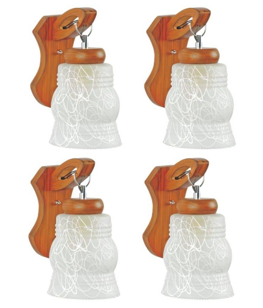 AFAST Decorative Wall Lamp Light Wood Wall Light Multi - Pack of 4 AFAST Decorative Wall Lamp Light Wood Wall Light Multi - Pack of 4