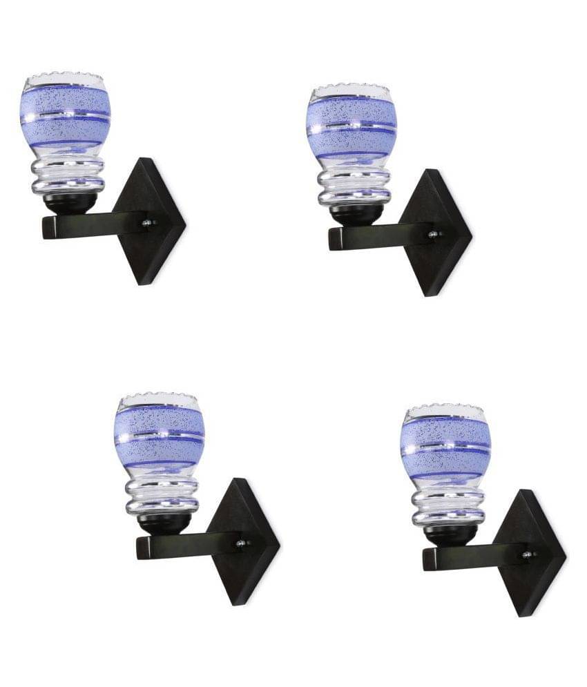 AFAST Decorative Wall Lamp Light Glass Wall Light Blue - Pack of 4 AFAST Decorative Wall Lamp Light Glass Wall Light Blue - Pack of 4