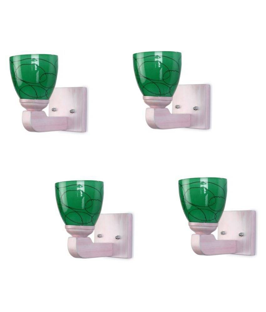 AFAST Decorative Wall Lamp Light Glass Wall Light Green - Pack of 4 AFAST Decorative Wall Lamp Light Glass Wall Light Green - Pack of 4