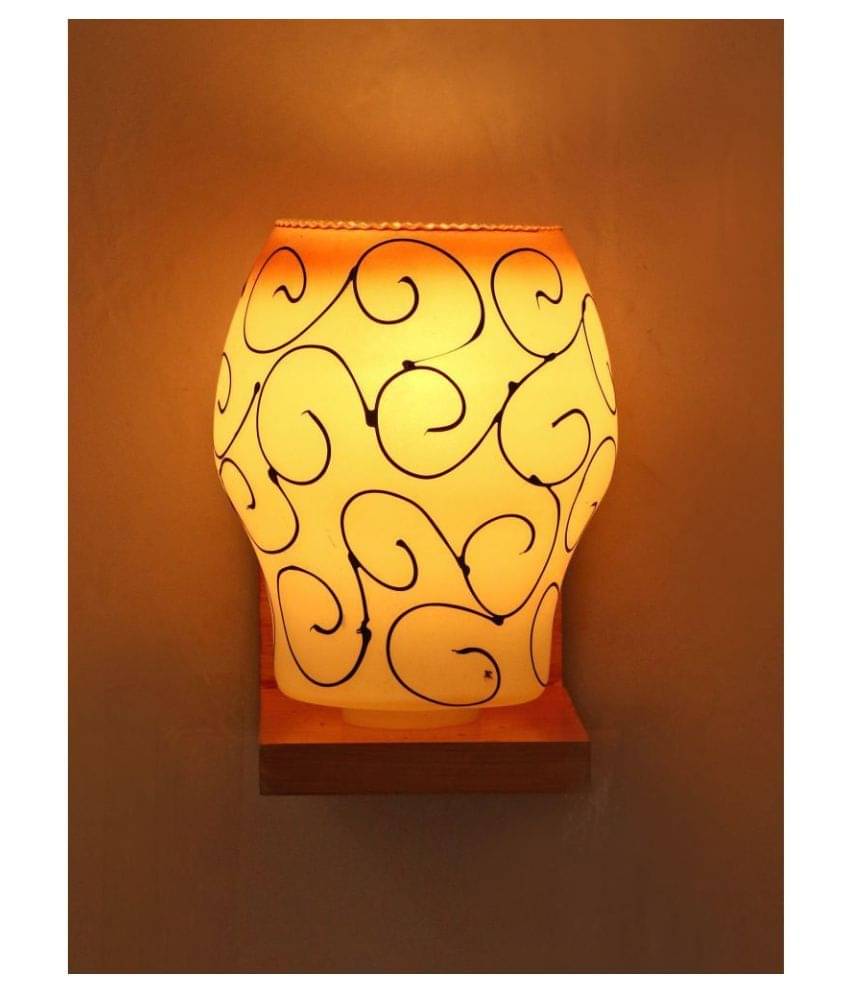 AFAST Decorative Wall Lamp Light Glass Wall Light White - Pack of 1 AFAST Decorative Wall Lamp Light Glass Wall Light White - Pack of 1