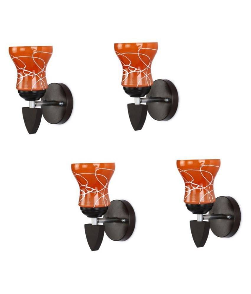 AFAST Decorative Wall Lamp Light Glass Wall Light Red - Pack of 4 AFAST Decorative Wall Lamp Light Glass Wall Light Red - Pack of 4