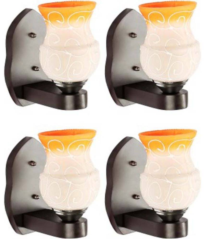     			AFAST Decorative Wall Lamp Light Wood Wall Light Multi - Pack of 4
