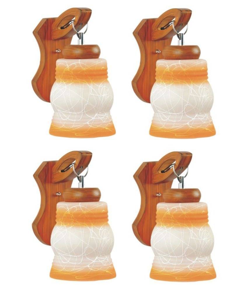 AFAST Decorative Wall Lamp Light Wood Wall Light Multi - Pack of 4 AFAST Decorative Wall Lamp Light Wood Wall Light Multi - Pack of 4