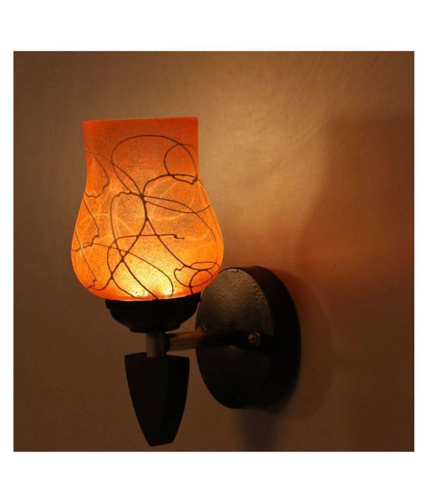     			AFAST Decorative Wall Lamp Light Glass Wall Light Red - Pack of 1