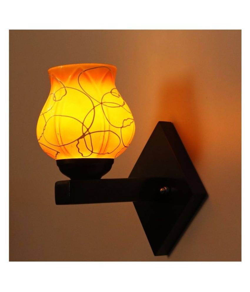     			AFAST Decorative Wall Lamp Light Glass Wall Light Red - Pack of 1