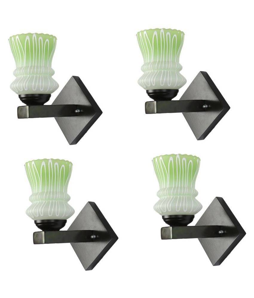 AFAST Decorative Wall Lamp Light Glass Wall Light Green - Pack of 4 AFAST Decorative Wall Lamp Light Glass Wall Light Green - Pack of 4