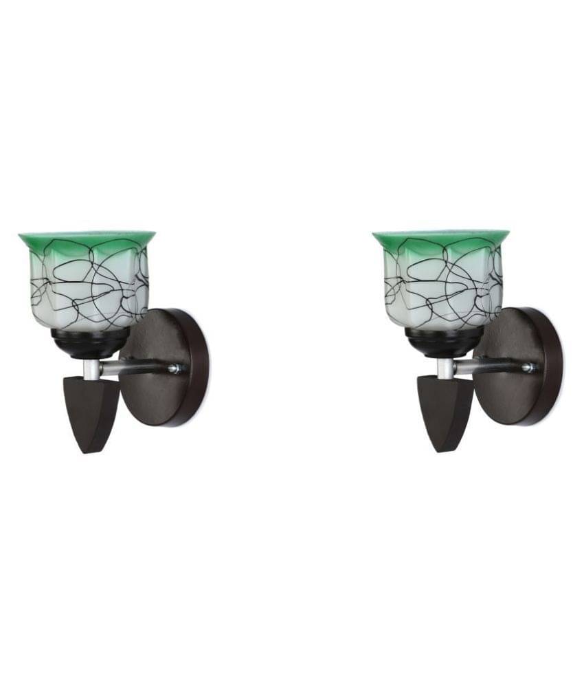 AFAST Decorative Wall Lamp Light Glass Wall Light Green - Pack of 2 AFAST Decorative Wall Lamp Light Glass Wall Light Green - Pack of 2