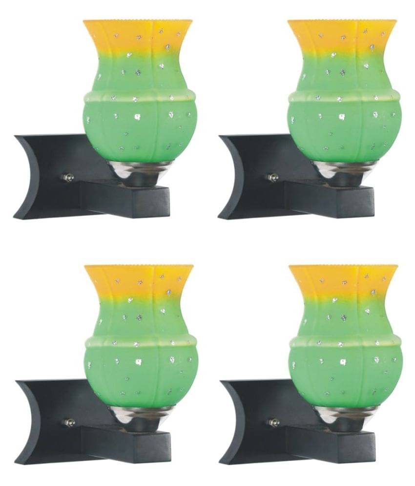 Somil Decorative Lamp Glass Wall Light Multi - Pack Of 4 Somil Decorative Lamp Glass Wall Light Multi - Pack Of 4