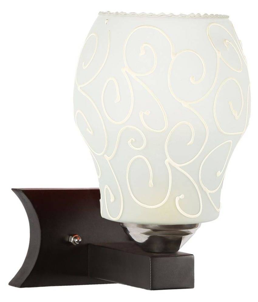 Somil Decorative Lamp Glass Wall Light White - Pack Of 1 Somil Decorative Lamp Glass Wall Light White - Pack Of 1