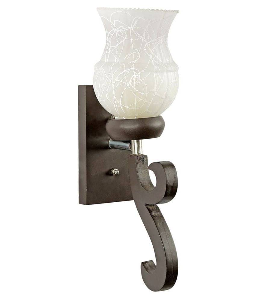 Somil Decorative Lamp Glass Wall Light White - Pack Of 1 Somil Decorative Lamp Glass Wall Light White - Pack Of 1