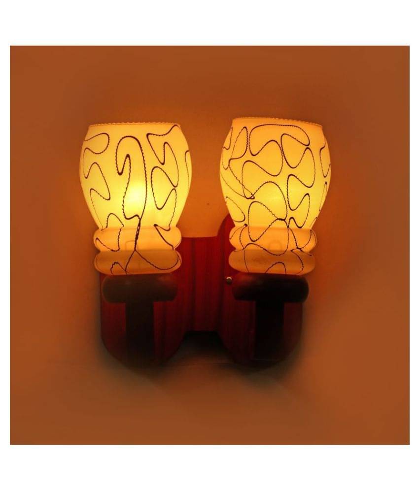     			Somil Decorative Lamp Glass Wall Light Multi - Pack Of 2