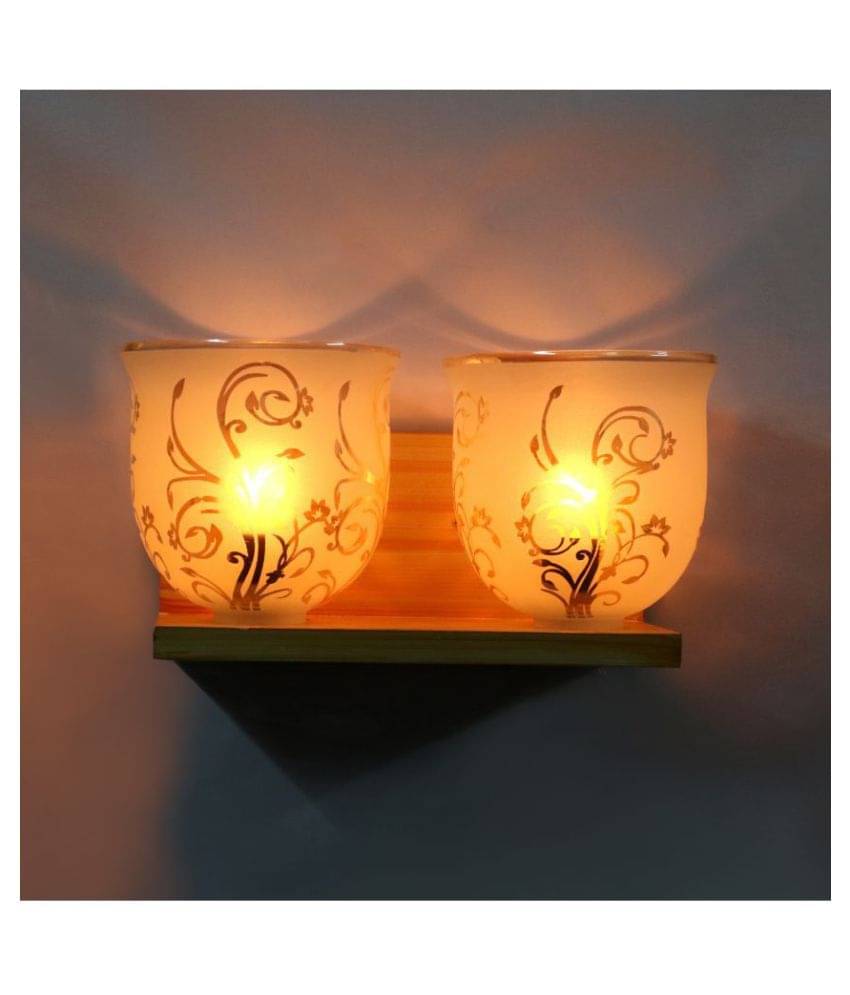 Somil Decorative Lamp Glass Wall Light Multi - Pack Of 1 Somil Decorative Lamp Glass Wall Light Multi - Pack Of 1