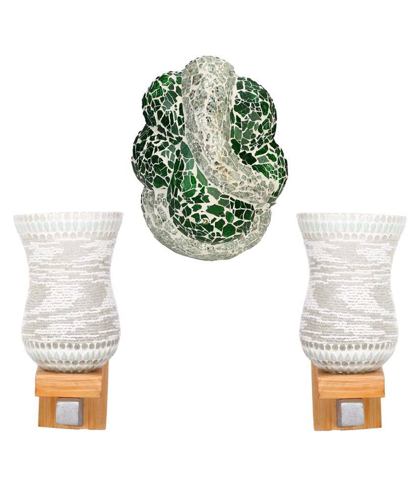 Somil Decorative Lamp Glass Wall Light Multi - Pack Of 3 Somil Decorative Lamp Glass Wall Light Multi - Pack Of 3