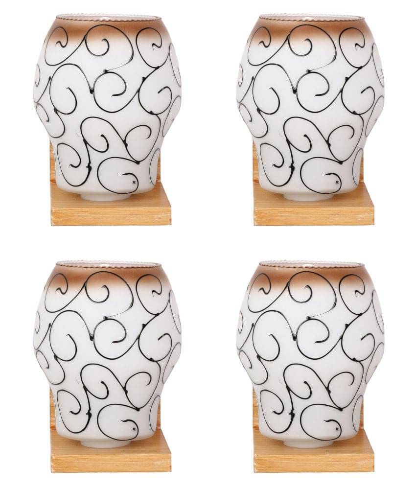 Somil Decorative Lamp Glass Wall Light Multi - Pack Of 4 Somil Decorative Lamp Glass Wall Light Multi - Pack Of 4