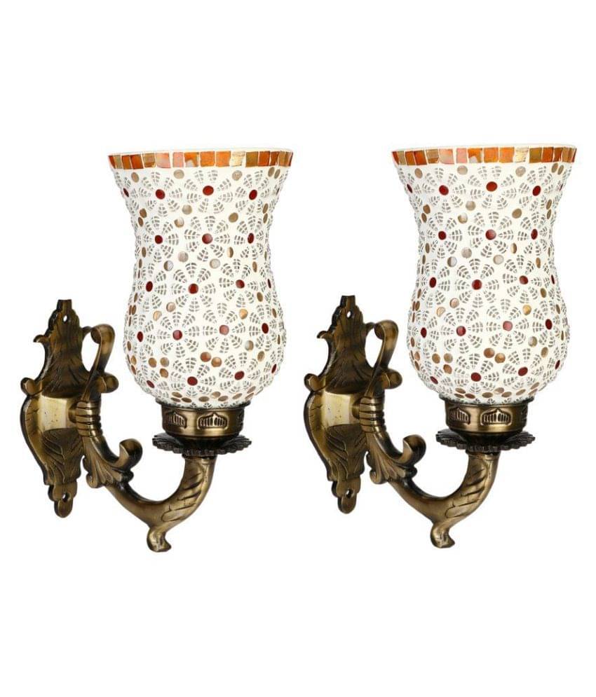 Somil Decorative Lamp Glass Wall Light Multi - Pack Of 2 Somil Decorative Lamp Glass Wall Light Multi - Pack Of 2