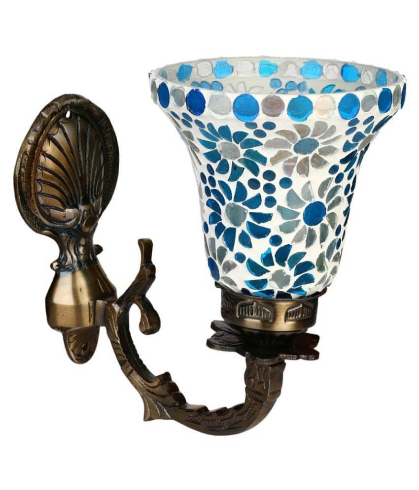     			Somil Decorative Lamp Glass Wall Light Blue - Pack Of 1