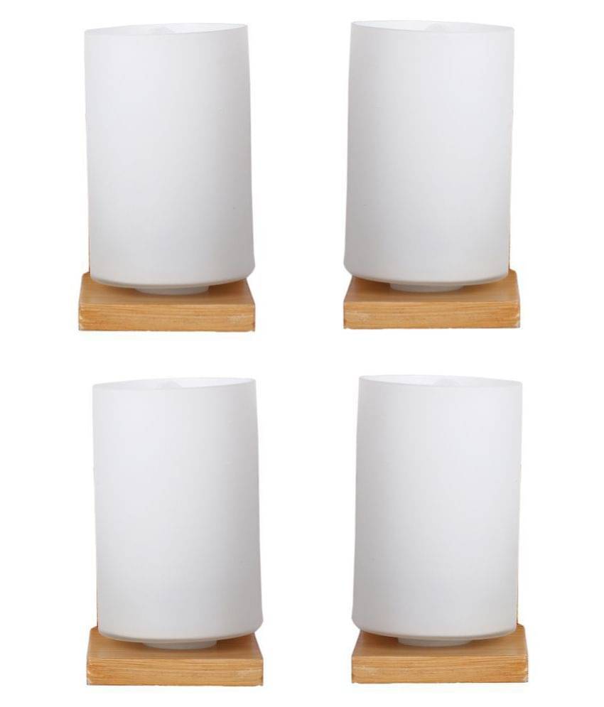Somil Decorative Lamp Glass Wall Light White - Pack Of 4 Somil Decorative Lamp Glass Wall Light White - Pack Of 4