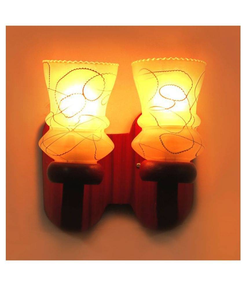     			Somil Decorative Lamp Glass Wall Light Multi - Pack Of 2