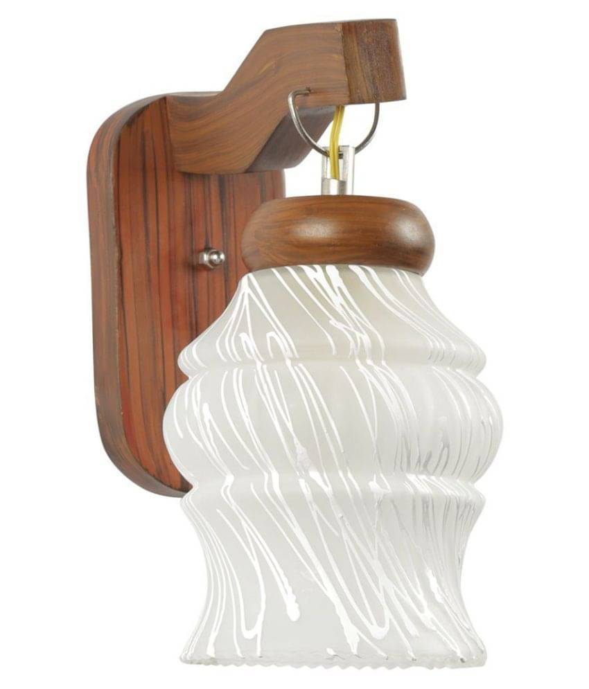 Somil Decorative Lamp Glass Wall Light White - Pack Of 1 Somil Decorative Lamp Glass Wall Light White - Pack Of 1