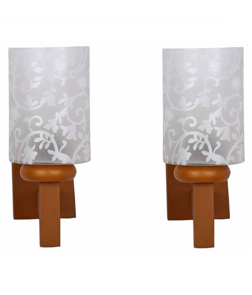     			Somil Decorative Lamp Glass Wall Light Multi - Pack Of 2