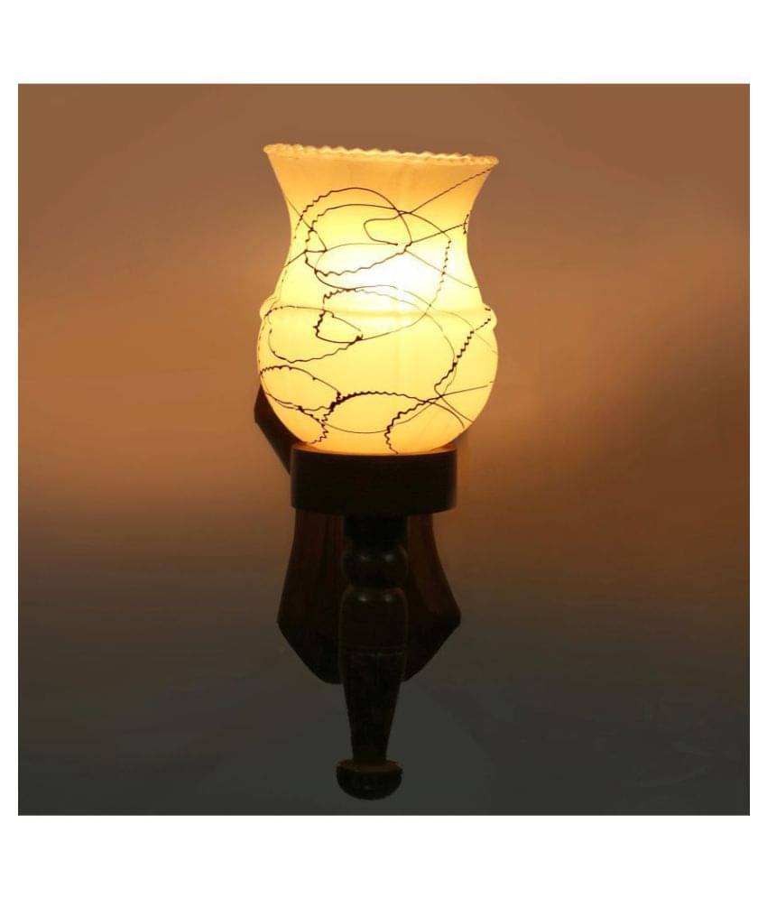 Somil Decorative Lamp Glass Wall Light Multi - Pack Of 1 Somil Decorative Lamp Glass Wall Light Multi - Pack Of 1