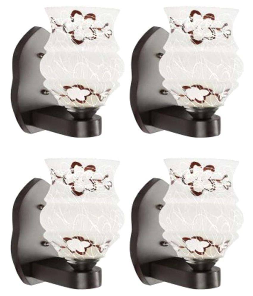Somil Decorative Lamp Wood Wall Light Multi - Pack Of 4     			Somil Decorative Lamp Wood Wall Light Multi - Pack Of 4