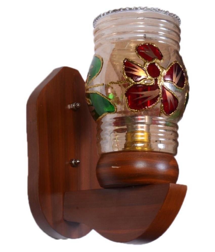     			Somil Decorative Lamp Wood Wall Light Multi - Pack Of 1