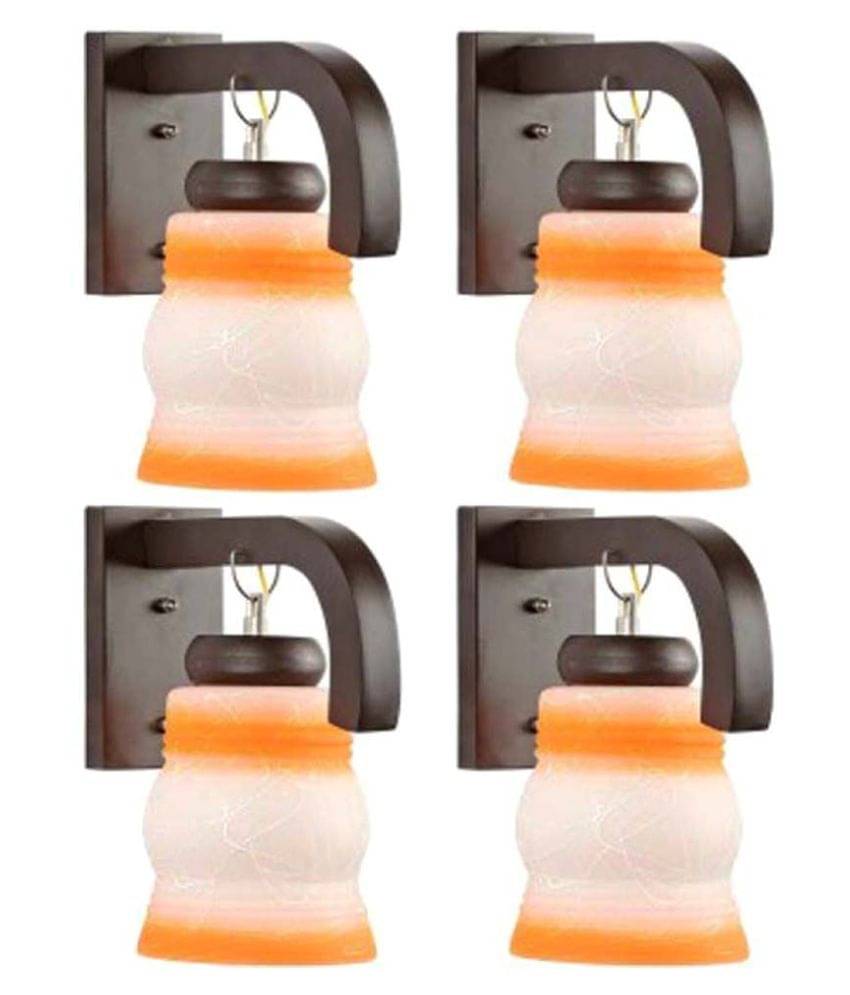 Somil Decorative Lamp Wood Wall Light Multi - Pack Of 4     			Somil Decorative Lamp Wood Wall Light Multi - Pack Of 4