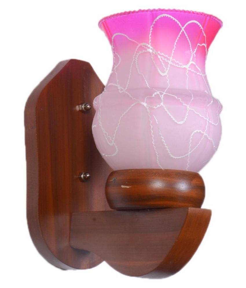 Somil Decorative Lamp Wood Wall Light Multi - Pack Of 1     			Somil Decorative Lamp Wood Wall Light Multi - Pack Of 1