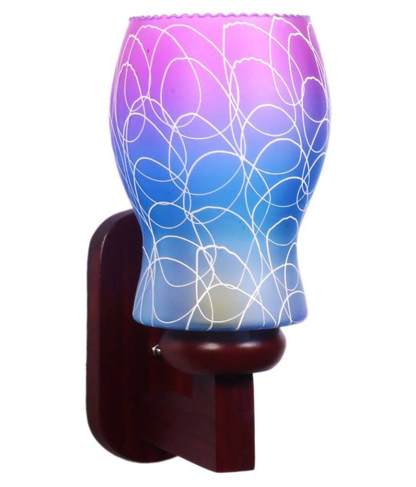     			Somil Decorative Lamp Wood Wall Light Multi - Pack Of 1