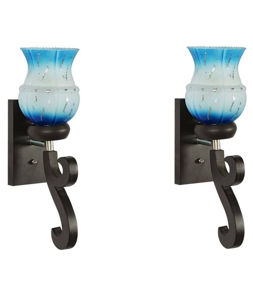     			Somil Decorative Lamp Glass Wall Light Blue - Pack Of 1