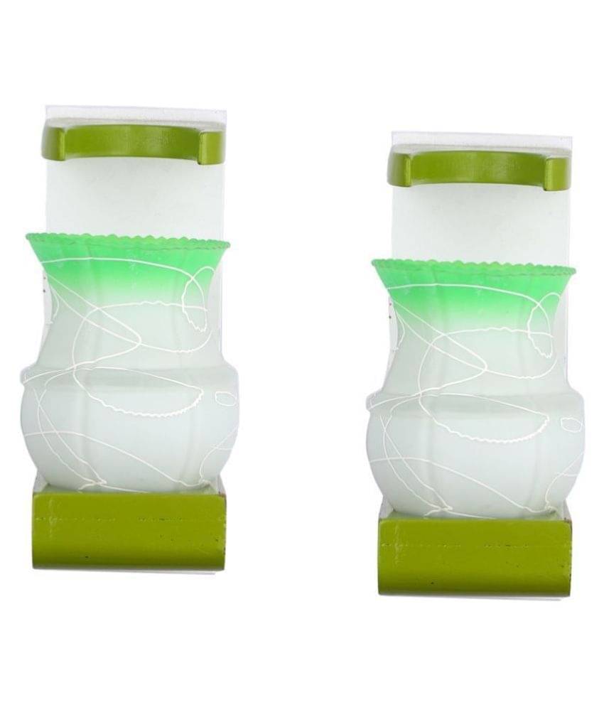 Somil Decorative Lamp Glass Wall Light White - Pack Of 2     			Somil Decorative Lamp Glass Wall Light White - Pack Of 2