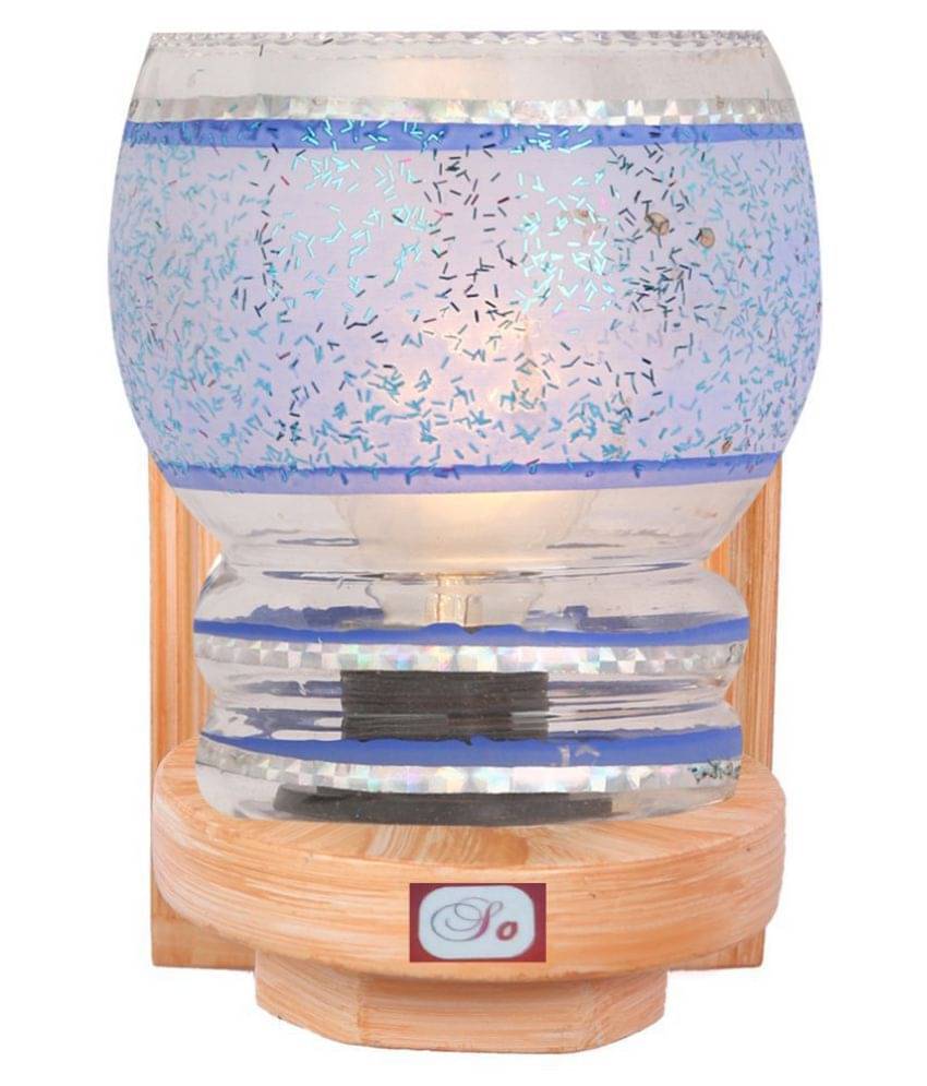 Somil Decorative Lamp Glass Wall Light Blue - Pack Of 1 Somil Decorative Lamp Glass Wall Light Blue - Pack Of 1