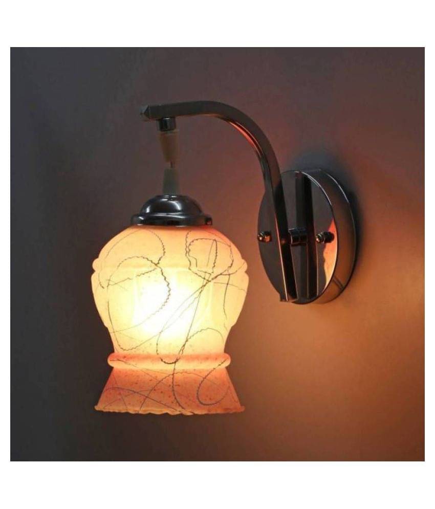 Somil Decorative Lamp Glass Wall Light Multi - Pack Of 1 Somil Decorative Lamp Glass Wall Light Multi - Pack Of 1