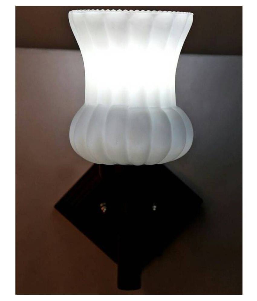 Somil Decorative Lamp Glass Wall Light White - Pack Of 1 Somil Decorative Lamp Glass Wall Light White - Pack Of 1