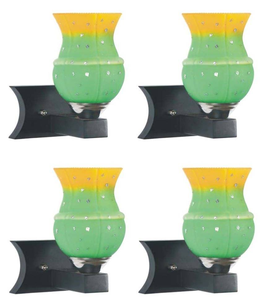     			Somil Decorative Lamp Wood Wall Light Multi - Pack Of 4
