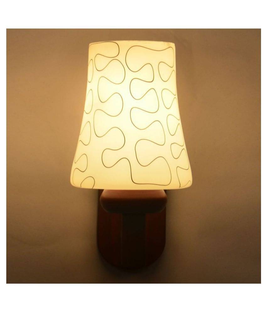 Somil Decorative Lamp Wood Wall Light Multi - Pack Of 1 Somil Decorative Lamp Wood Wall Light Multi - Pack Of 1