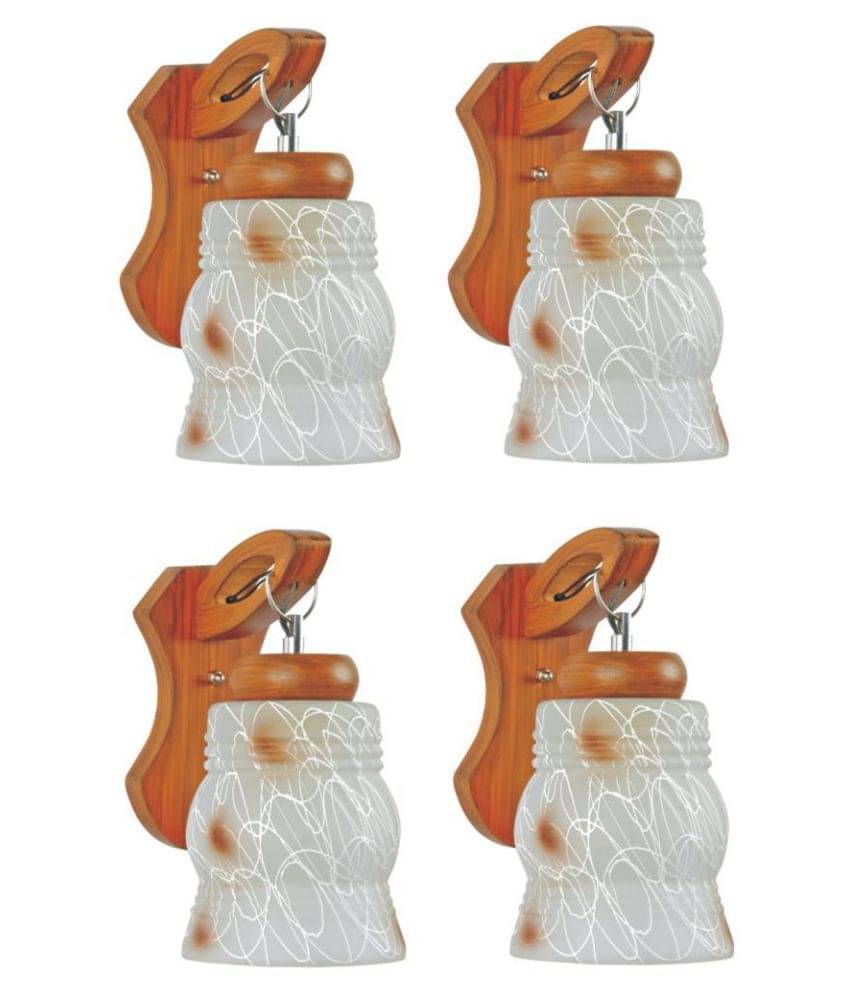     			Somil Decorative Lamp Wood Wall Light Multi - Pack Of 4