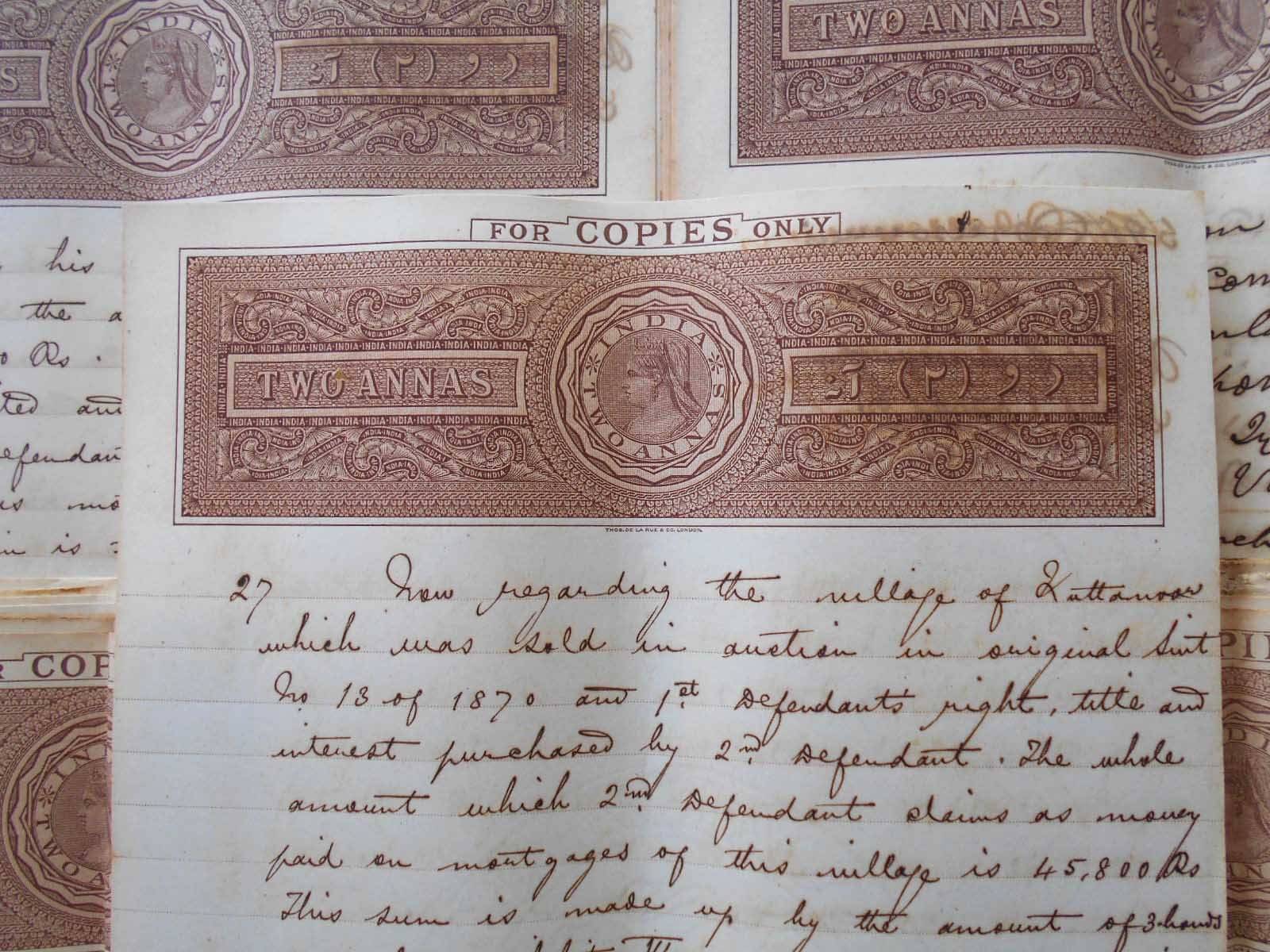     			10 Papers Lot - QV Mixed - Random Selection - English and Tamil - British India