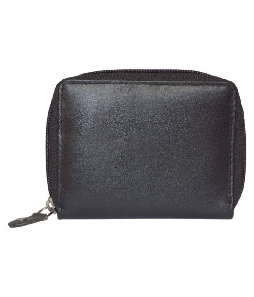     			Style 98 Leather Black Casual Traveller Wallet