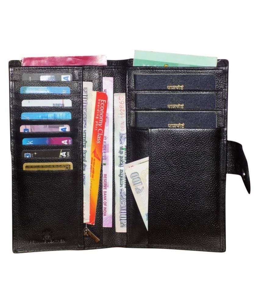     			Style 98 Leather Black Fashion Long Wallet