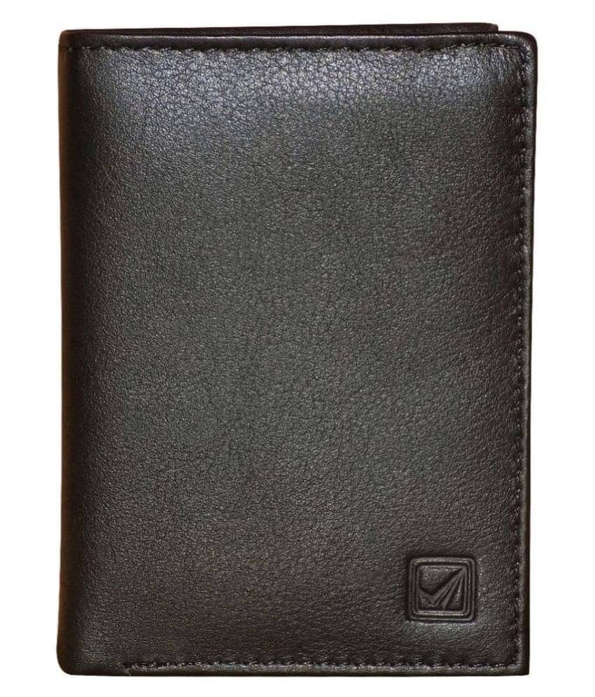     			Style 98 - Black Leather Men's Short Wallet ( Pack of 1 )