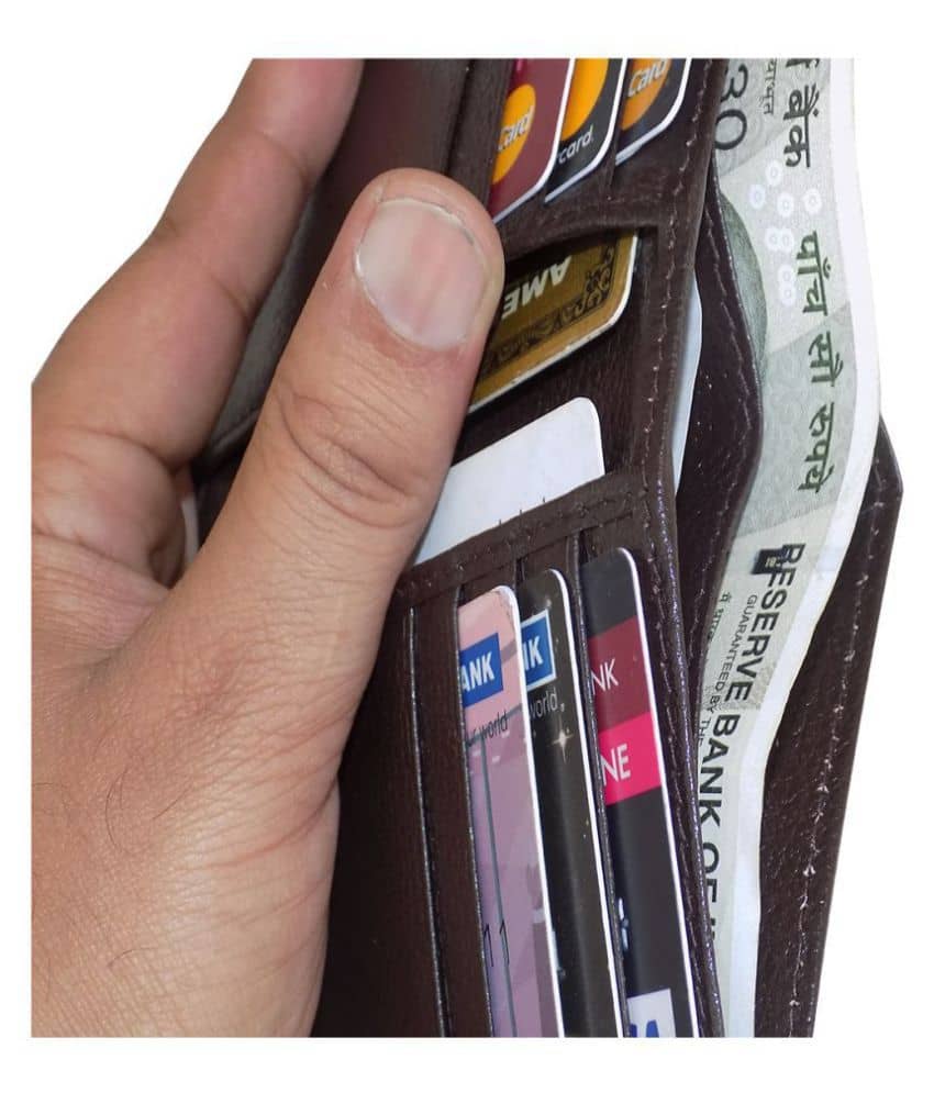 Style 98 Leather Brown Casual Money Clipper - Handbags | Buy online on ZillyBuy