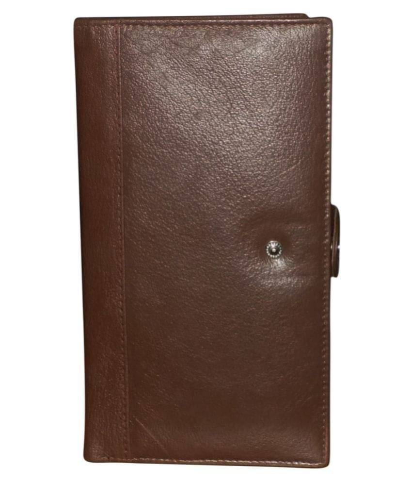     			Style 98 Leather Brown Casual Long Wallet
