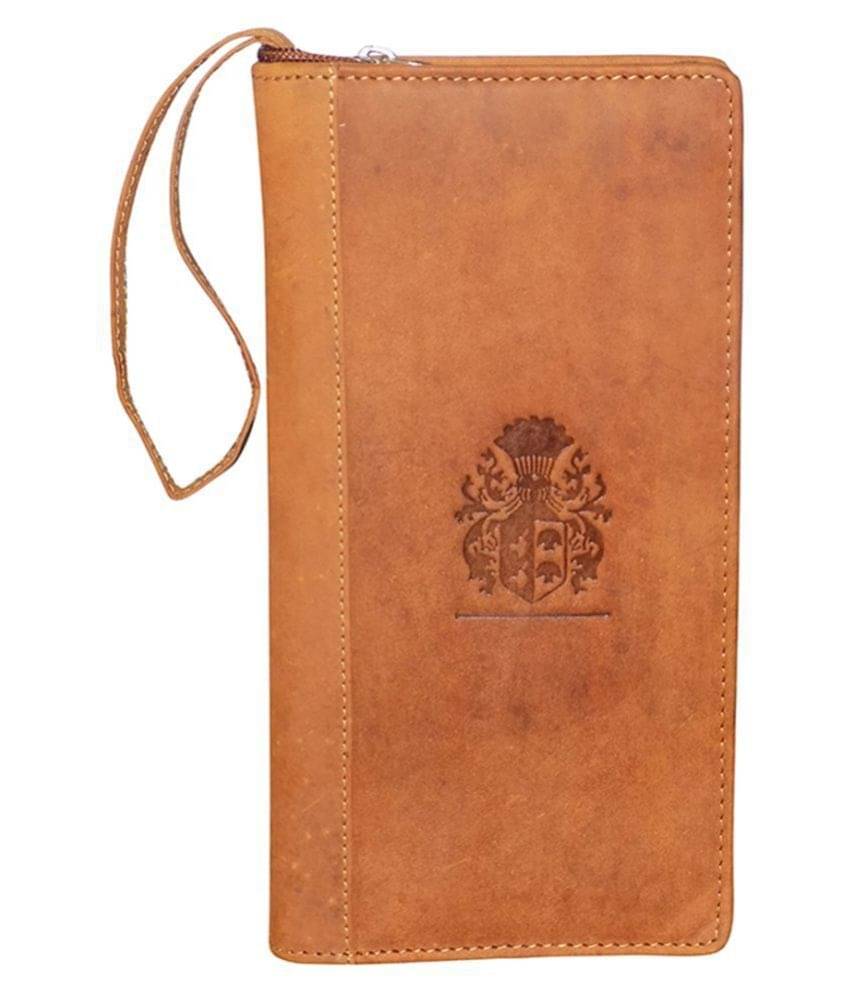     			Style 98 Leather Brown Formal Passport Wallet