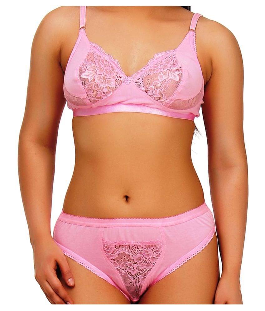     			TCG Cotton Lycra Bra and Panty Set