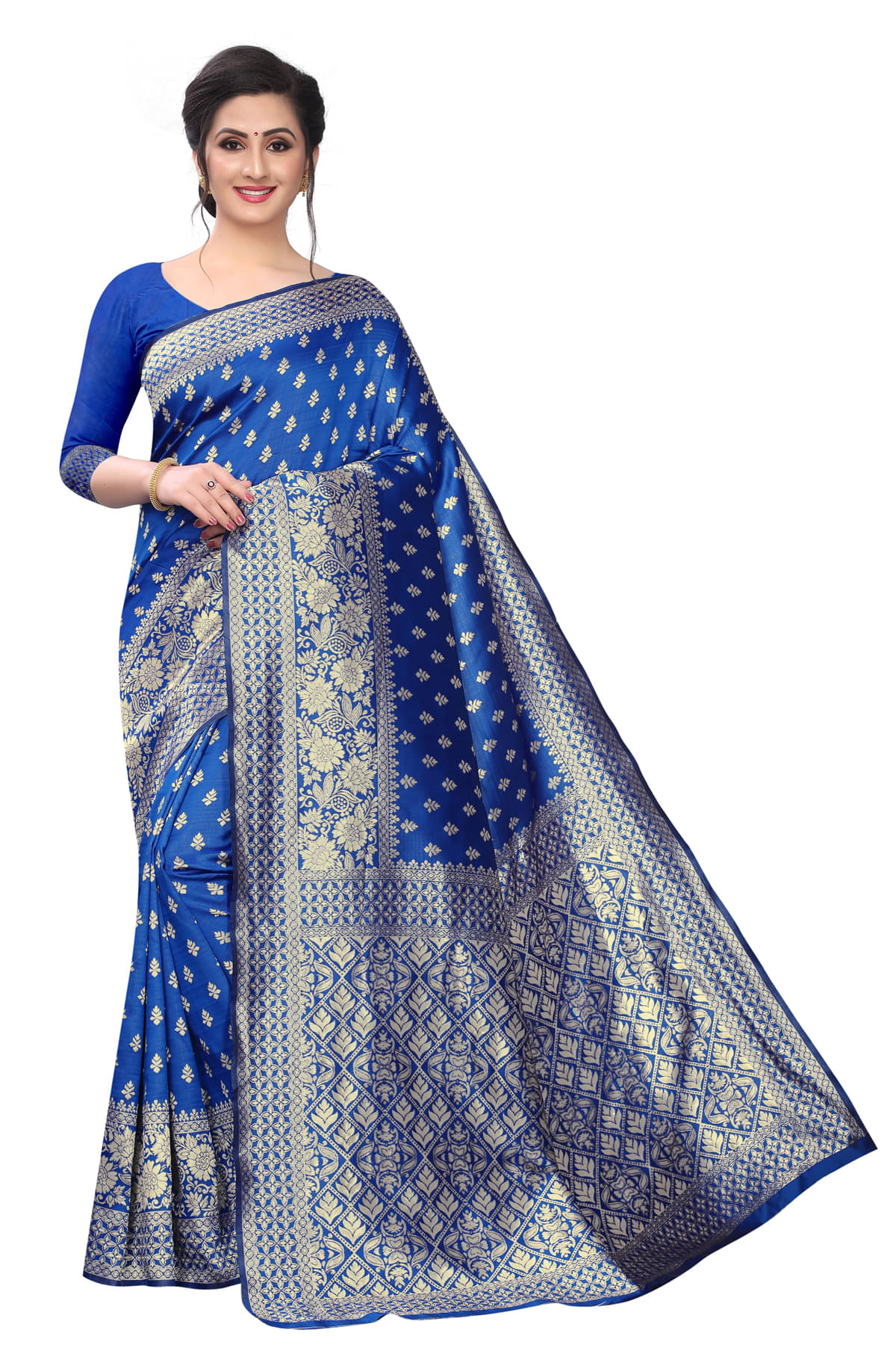 ofline selection Jacquard Self Design Saree With Unstitched Blouse Piece ( Blue )     			ofline selection Jacquard Self Design Saree With Unstitched Blouse Piece ( Blue )