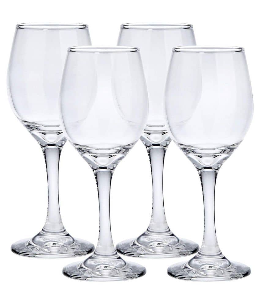Afast Wine  Glasses Set,  250 ML - (Pack Of 4)