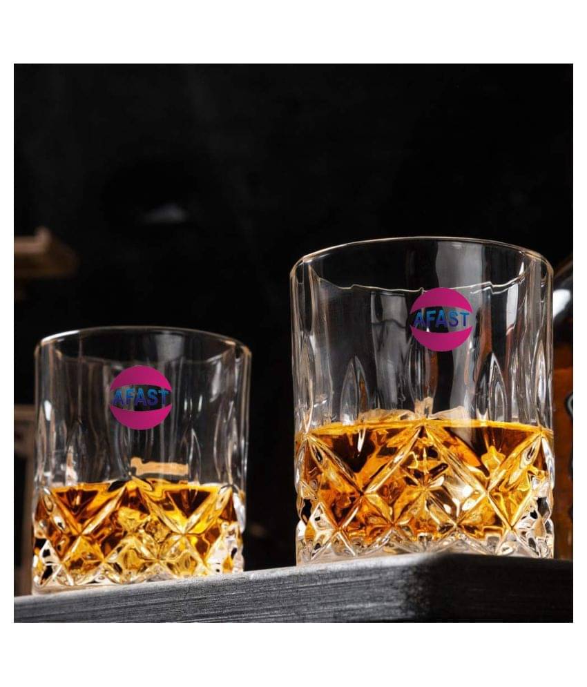     			Afast Whisky  Glasses Set,  200 ML - (Pack Of 2)